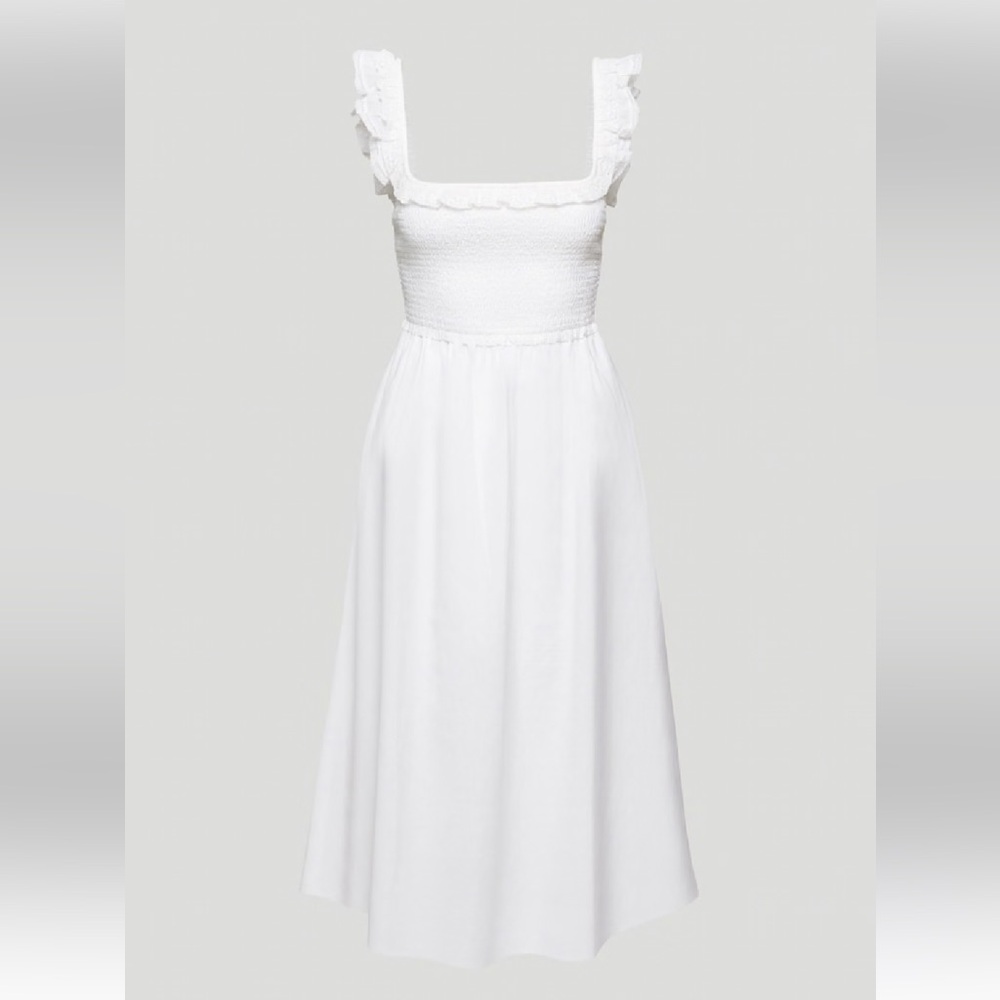 Wilfred Reminisce Smocked Midi Dress
